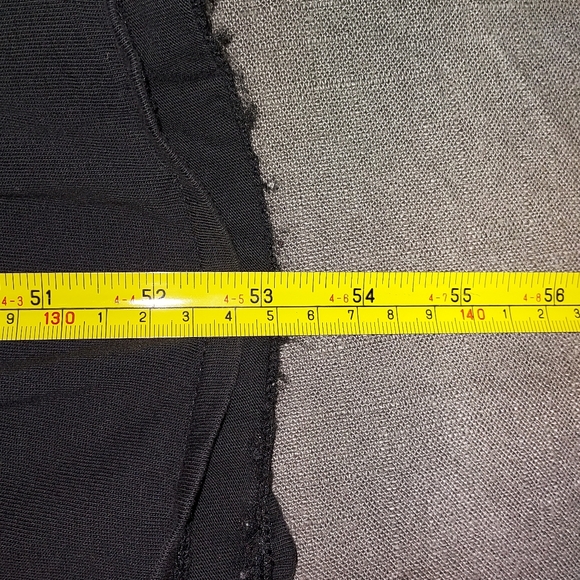 100% Cotton  Black Tiered Maxi Dress Xs - Picture 7 of 7